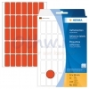 Universele etiketten Herma 2352 12x30 mm rood papier mat voor handmatige opschriften 1120 st.