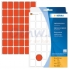 Universele etiketten Herma 2382 16x22 mm rood papier mat voor handmatige opschriften 1344 st.