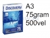 Kopieerpapier Discovery A3 75gr wit 500vel