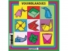 Vouwblaadjes vierkant 12x12cm 65gram assorti