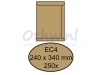 Envelop Quantore akte EC4 240x340mm bruinkraft 250stuks