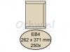 Envelop Quantore akte EB4 262x371mm cremekraft 250stuks