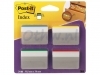 Indextabs 3M Post-it 686A1 strong 50mm 4 kleuren