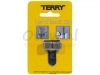 Terry Clip tbv 2 pennen/potlood zilverkleurig