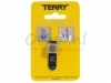 Terry Clip tbv 1 pennen/potlood zilverkleurig