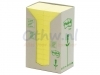 Memoblok 3M Post-it 653-1T 38x51mm 24 stuks recycled geel