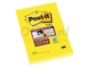 Memoblok 3M Post-it 660-S Super Sticky 102x152 geel met lijn