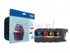 Inkcartridge Brother LC-123VALBP zwart + 3 kleuren