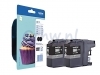 Inkcartridge Brother LC-123BKBP2 zwart 2x