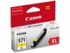 Inkcartridge Canon CLI-571XL HC geel