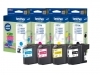 Inkcartridge Brother LC-221 zwart + 3 kleuren