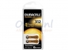 Batterij Duracell Hearing DA312 Ø7,9mm 180mAh 6 stuks