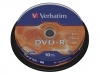 DVD-R Verbatim 4,7GB 16X spindel 10stuks