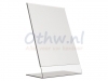 Tafel folderstandaard Opus2 A4 staand glashelder