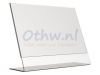 Tafel folderstandaard Opus2 A4 dwars glashelder