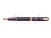 Vulpen Parker Sonnet chiselled silver purple PGT 18K M