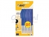 Balpen Bic M10 blauw medium blister à 10+4 gratis