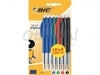 Balpen Bic M10 assorti medium blister à 10+4 gratis