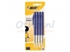 Balpen Bic M10 blauw medium blister à 4st