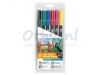 Brushstift Tombow Abt Dual assorti blister à 6 stuks