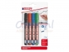 Viltstift edding 360 whiteboard rond assorti 3mm blister à 4