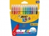 Viltstift Bic 217 kid couleur 750 assorti medium etui à 12st