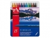 Kleurstift Caran d' Ache aquarel Fibralo ass blik à 15st