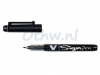 Fineliner Pilot V-Sign zwart 0.6mm