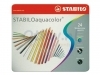 Kleurpotloden Stabilo Aquacolor 24stuks metalen etui assorti