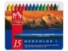 Waskrijt Caran d'Ache neocolor-I 15stuks assorti