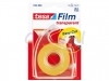 Plakband Tesa film 19mmx33m transparant op dispenser