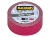 Plakband Scotch Expressions Glitter 15mmx5m pink