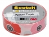 Plakband Scotch Expressions Washi 15mmx10m poppy