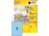 Etiket Avery Zweckform 3471 210x297mm A4 blauw 100stuks