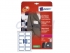 Naambadge etiket Avery L4787-20 80x50mm blauw kader 200stuks