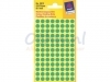 Etiket Avery Zweckform 3012 rond 8mm groen 416stuks