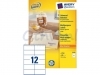 Etiket Avery Zweckform 3424 105x48mm wit 1200stuks