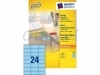 Etiket Avery Zweckform 3449 70x37mm blauw 2400stuks