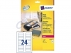 Etiket Avery L7665-25 72x21.2mm voor datatape's 600stuks