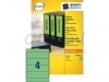 Rugetiket Avery L4768-100 192x61mm zelfklevend groen