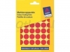 Etiket Avery Zweckform 3374 rond 18mm rood 1056stuks