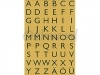 Etiket Herma 4145 13x12mm letters A-Z zwart op goud