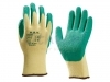 Handschoen grip latex groen/geel medium