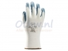 Handschoen grip Nitril foam wit/grijs medium