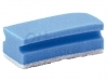 Schuurspons blauw/wit met greep 7x14cm 10 stuks