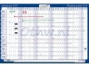 Jaarplanner 2017 Legamaster horizontaal  60X90cm pap oprolb