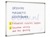 Whiteboard Quantore 60x90cm magnetisch gelakt staal