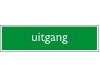 Infobord pictogram uitgang 165x44mm