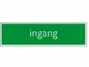 Infobord pictogram ingang 165x44mm