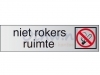 Infobord pictogram roken verboden 165x44mm